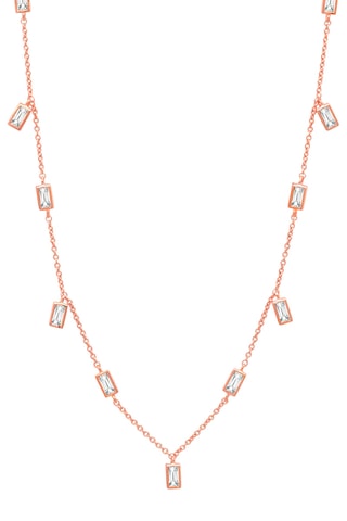 Ketting van Roséverguld Zilver - Kubieke Zirkonia’s