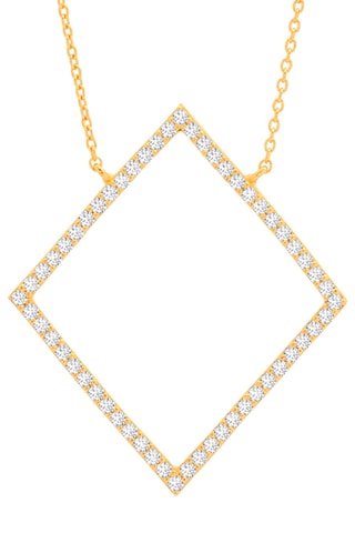 Collier - Argent plaqué or jaune
