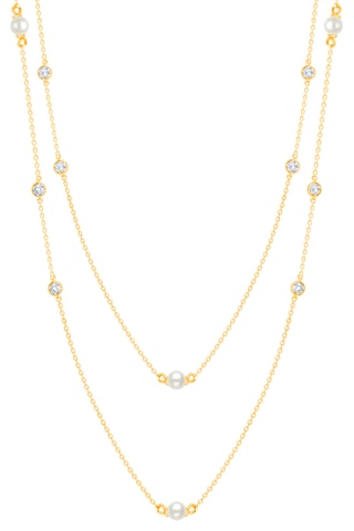 Collier - Argent plaqué or jaune