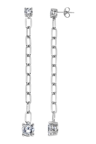 Oorbellen - Zilver Doublé Platina, Doublé Platina en Kubieke Zirkonia's