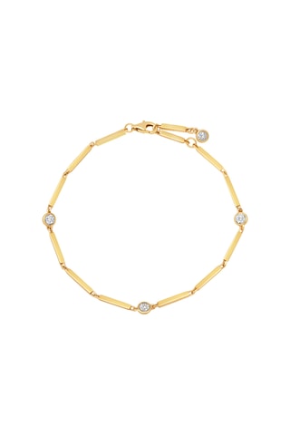 Bracelet - Argent plaqué or jaune