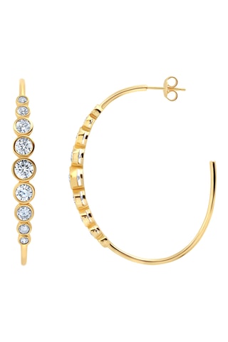 Créoles - Argent plaqué or jaune