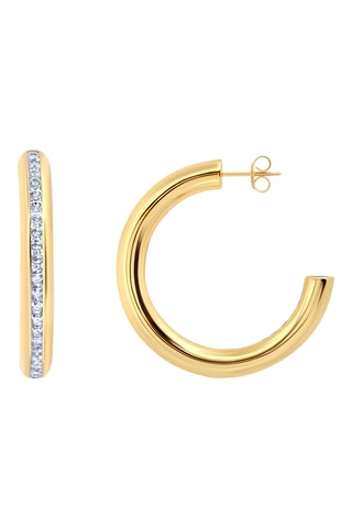 Créoles - Argent plaqué or jaune