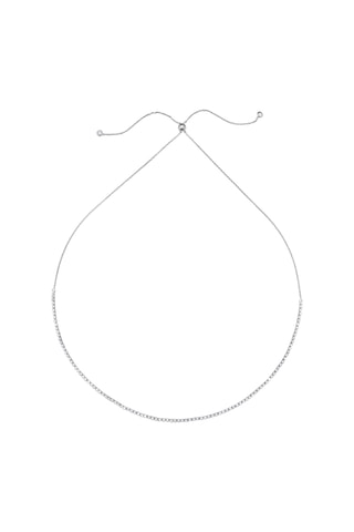 Ketting - Zilver Doublé Platina en Kubieke Zirkonia's