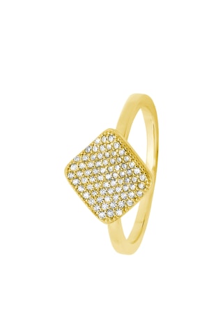 Bague - Argent plaqué or jaune