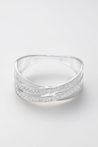 Anello Mia - Oro bianco e diamanti