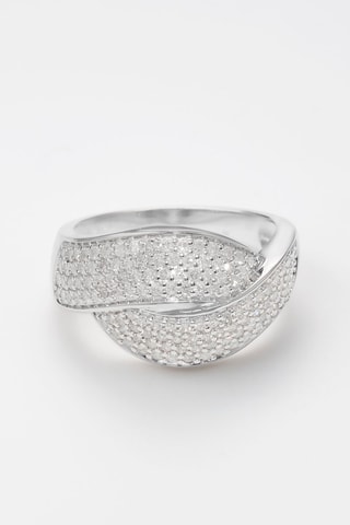 Anello Love knot - Oro bianco e diamanti