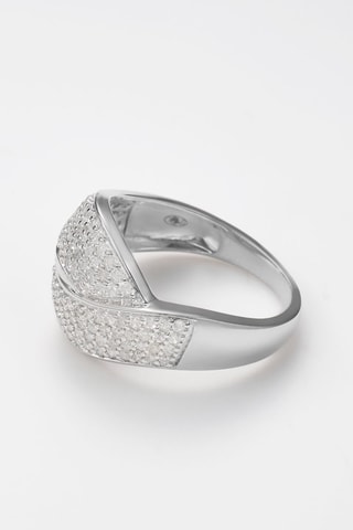 Anello Love knot - Oro bianco e diamanti