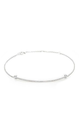 Bracciale Ligne de Diamants - Oro bianco e diamanti