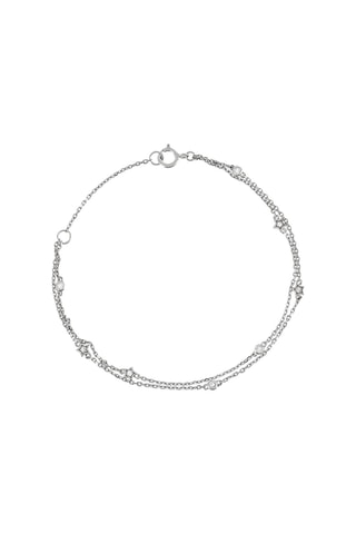 Bracciale Ligne de Vie - Oro bianco e diamanti