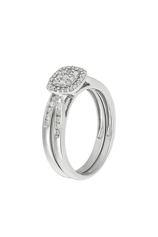 Anello Mon vœu le plus cher - Oro bianco e diamanti