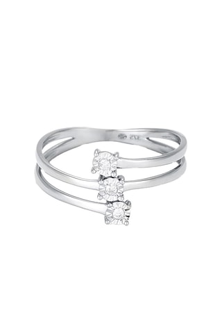 Anello Nous Trois - Oro bianco e diamanti