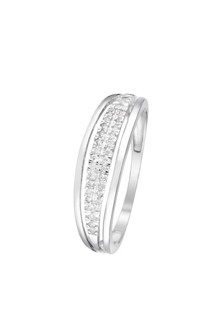 Anello Malia - Oro bianco e diamanti