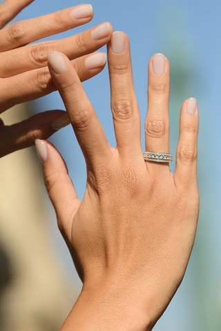 Anello Rosaline - Oro bianco e diamanti