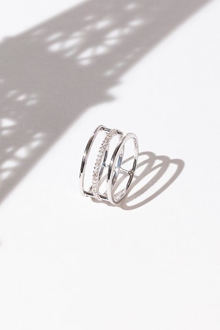 Anello Rêveuse - Oro bianco e diamanti