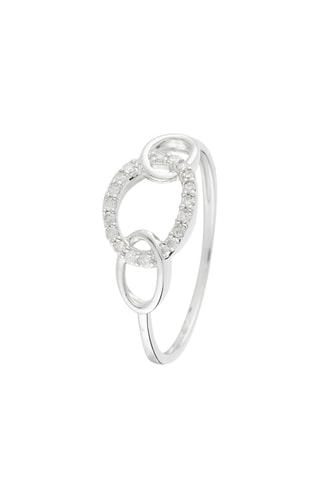 Anello Ilya - Oro bianco e diamanti