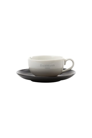 2 x Tasse à thé et sous-tasse en porcelaine - 15 cl