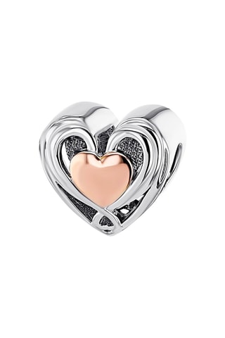 Bedeltje - Zilver en Zilver Doublé Roségoud