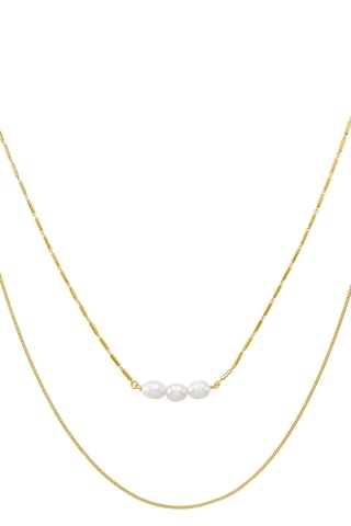 Collana - Argento e perle coltivate d’acqua dolce 