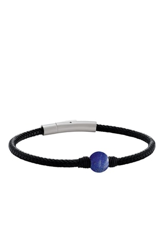 Bracelet - Cuir et lapis-lazuli 