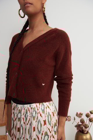 Casaco de malha - Chocolate