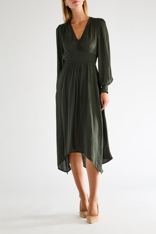 Vestido - Verde-escuro