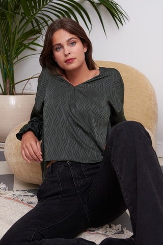 Blusa - Verde-caqui