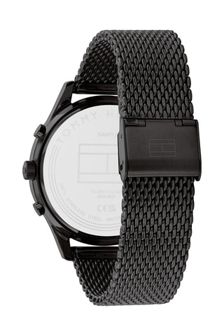 Montre à quartz en acier inoxydable - Noir et doré