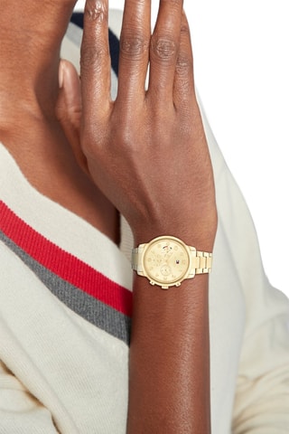 Montre à quartz en acier inoxydable - Doré