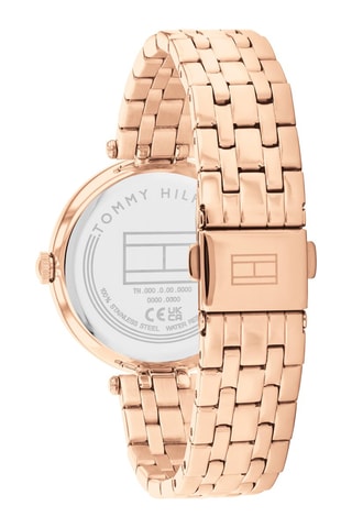 Montre à quartz doré à l'or rose