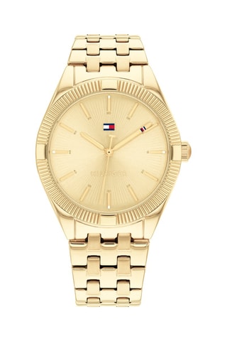 Montre à quartz en acier - Doré