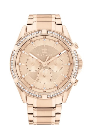 Montre à quartz en acier Kenzie - Doré rose