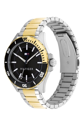 Montre à quartz en acier Logan - Argenté et doré