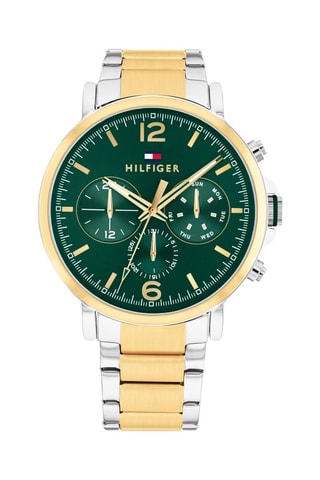 Montre à quartz en acier Duncan - Argenté et doré