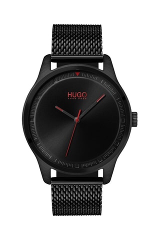 Montre à quartz en acier - Noir