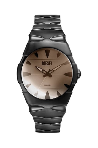 Montre à quartz en acier - Noir