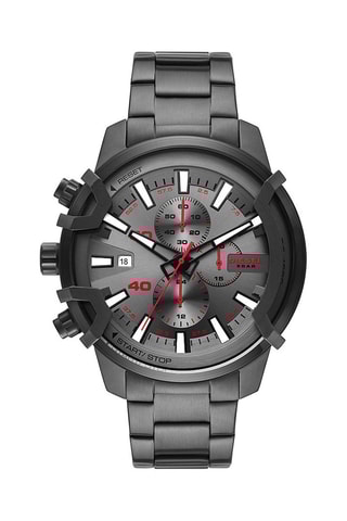 Montre à quartz en acier - Chronographe - Gris