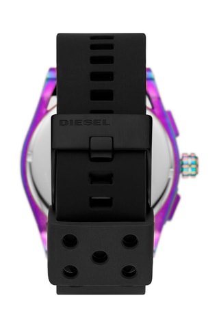 Montre à quartz en silicone 
Chronographe - Noir