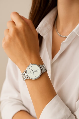 Montre à quartz en alliage de zinc - Argenté