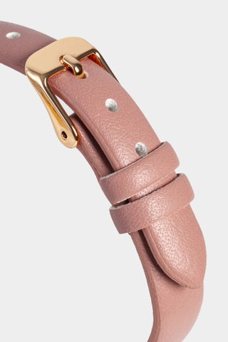 Montre à quartz en polyuréthane - Doré rose