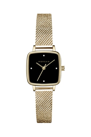 Montre à quartz en acier - Doré