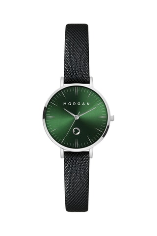 Montre à quartz en polyuréthane - Noir et argenté