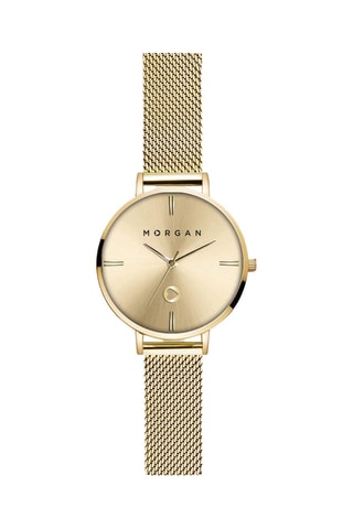 Montre à quartz en acier - Doré