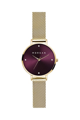 Montre à quartz en acier - Doré