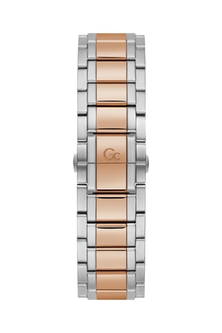 Montre à quartz en acier - 
Chronographe et tachymètre - Argenté et doré rose masqué pour offre black week