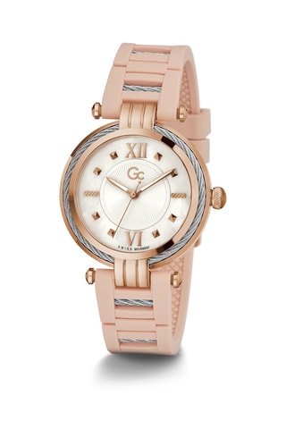 Montre à quartz en silicone et nacre 