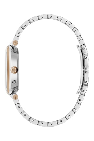 Montre à quartz en acier - Argenté et doré