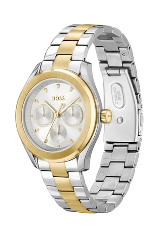 Montre en acier - Chronographe - Bicolore et doré