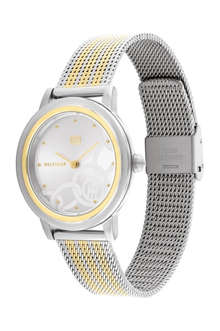 Montre à quartz en acier Argenté et doré