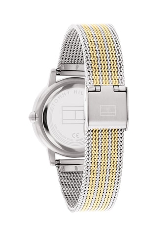 Montre à quartz en acier Argenté et doré